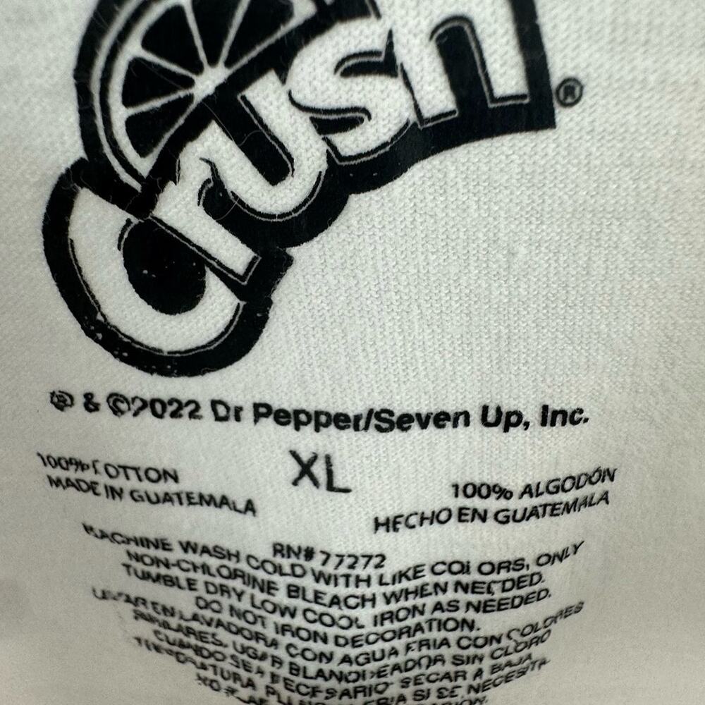 Orange Crush Tropical Graphic Cropped Tee XL Retro Soda Shirt - Picture 2 of 2